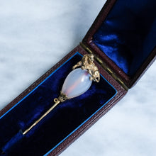 Load image into Gallery viewer, Antique Victorian Agate Lion Stick Pin in Original Case