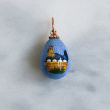 Load image into Gallery viewer, Vintage Russian Enamel Hen Miniature Egg Pendant