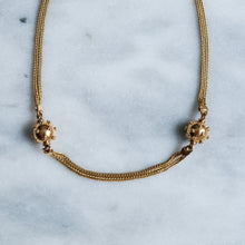 Load image into Gallery viewer, Retro French Wheat-Link with Textured Beads Bracelet