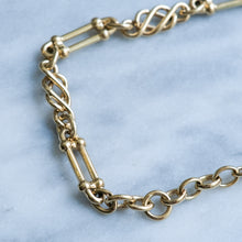 Load image into Gallery viewer, Vintage Trombone and Knot Link Bracelet
