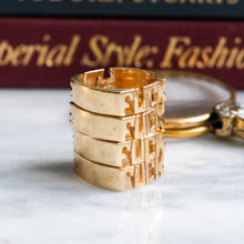 Load image into Gallery viewer, Vintage Block Letters "F*CK" & "LOVE" Ring - D