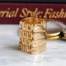 Load image into Gallery viewer, Vintage Block Letters "F*CK" & "LOVE" Ring - D