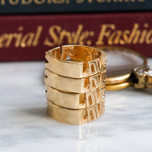 Load image into Gallery viewer, Vintage Block Letters "F*CK" & "LOVE" Ring - D