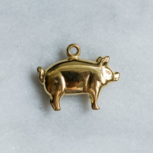 Load image into Gallery viewer, Vintage 9K Yellow Gold Pig Charm