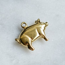 Load image into Gallery viewer, Vintage 9K Yellow Gold Pig Charm