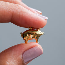 Load image into Gallery viewer, Vintage 9K Yellow Gold Pig Charm