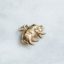Load image into Gallery viewer, Vintage 9K Yellow Gold Wild Boar Charm