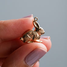 Load image into Gallery viewer, Vintage 9K Yellow Gold Rabbit Charm