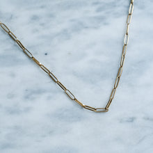 Load image into Gallery viewer, Vintage French 19 Inch Paperclip-Link Chain