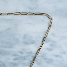 Load image into Gallery viewer, Vintage French 19 Inch Paperclip-Link Chain