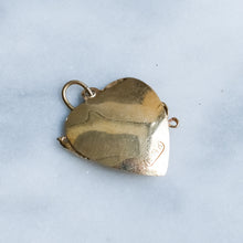 Load image into Gallery viewer, Vintage Musical Heart Charm Pendant with Pearl and Enamel