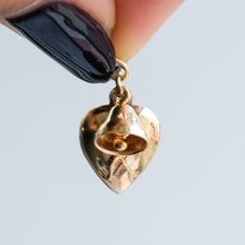 Load image into Gallery viewer, Vintage Heart and Bell Charm