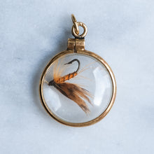 Load image into Gallery viewer, Vintage Locket with Fishing Lure Charm Pendant