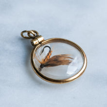 Load image into Gallery viewer, Vintage Locket with Fishing Lure Charm Pendant