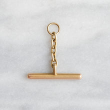 Load image into Gallery viewer, Antique 14K Yellow Gold T-Bar Pendants