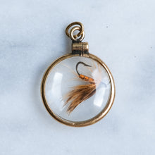 Load image into Gallery viewer, Vintage Locket with Fishing Lure Charm Pendant