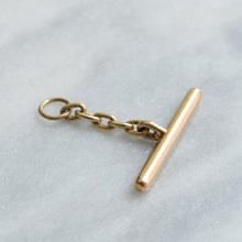 Load image into Gallery viewer, Antique 14K Yellow Gold T-Bar Pendants