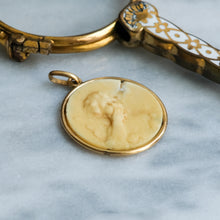Load image into Gallery viewer, Antique Carved Cameo Cherub Pendant