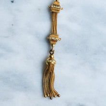 Load image into Gallery viewer, Antique Snake-Link Albertina Bracelet with Tassel