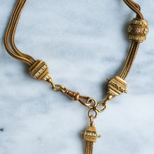 Load image into Gallery viewer, Antique Snake-Link Albertina Bracelet with Tassel