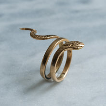 Load image into Gallery viewer, Vintage French Coiled Snake Ring