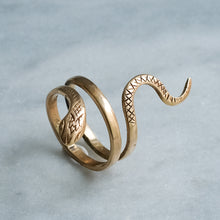 Load image into Gallery viewer, Vintage French Coiled Snake Ring