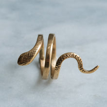 Load image into Gallery viewer, Vintage French Coiled Snake Ring