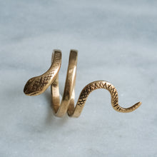 Load image into Gallery viewer, Vintage French Coiled Snake Ring