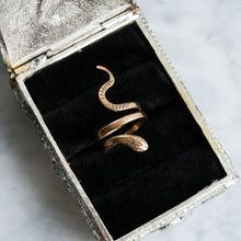 Load image into Gallery viewer, Vintage French Coiled Snake Ring
