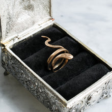 Load image into Gallery viewer, Vintage French Coiled Snake Ring