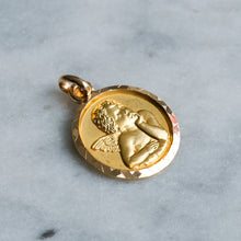 Load image into Gallery viewer, Vintage 18K Yellow Gold Raphael's Cherub Pendant
