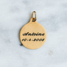 Load image into Gallery viewer, Vintage 18K Yellow Gold St. Christopher Augis Pendant
