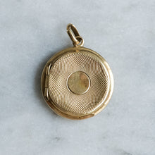 Load image into Gallery viewer, Antique Victorian Engine Turned Enamel Floral Locket
