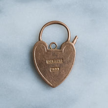 Load image into Gallery viewer, Vintage Engraved Large Heart Padlock