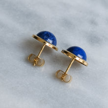 Load image into Gallery viewer, Vintage Lapis Lazuli Stud Earrings