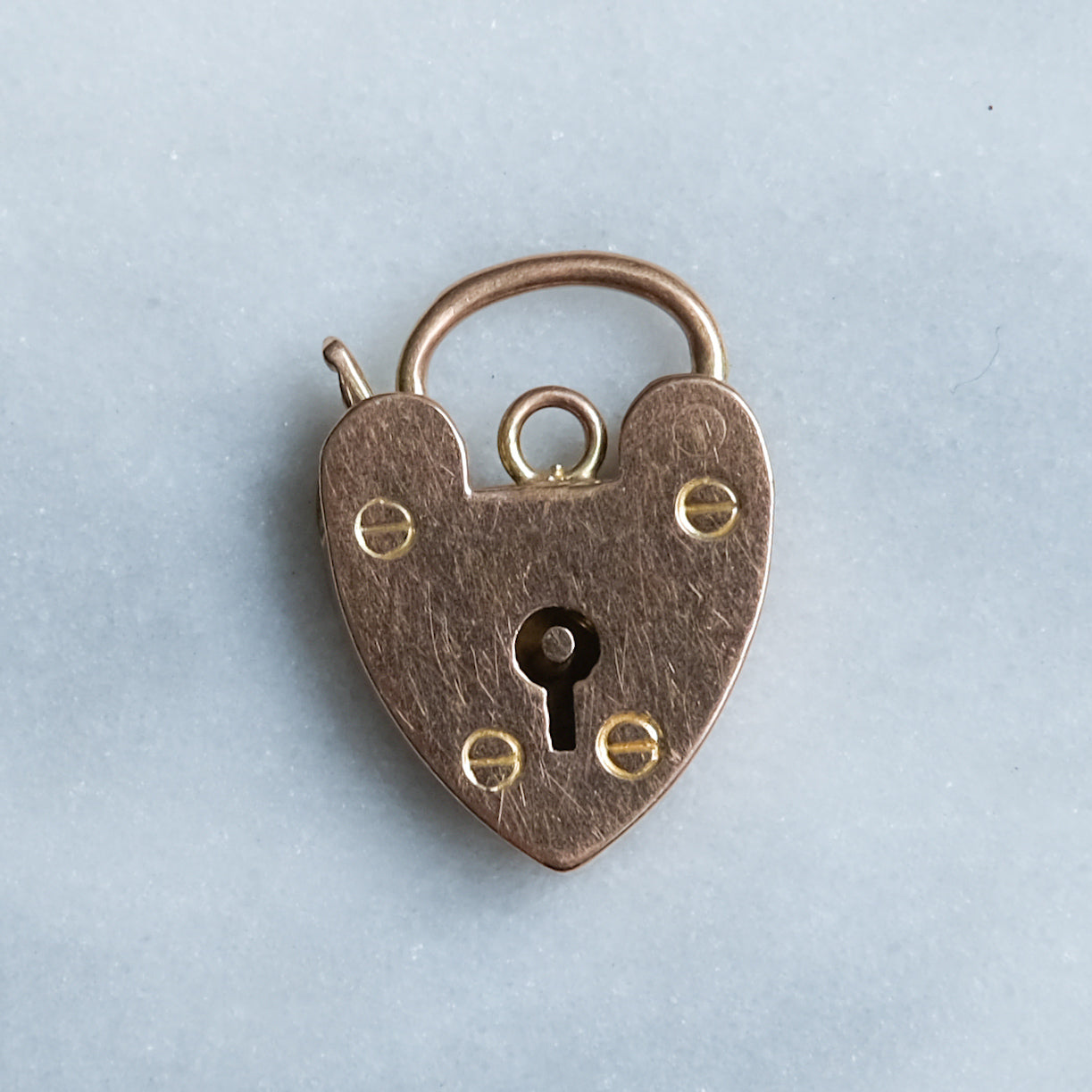 Vintage Medium W.J.S. Heart Padlock | Eye of the Cat Jewellery