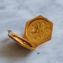 Load image into Gallery viewer, Art Nouveau French Embossed Rose Locket