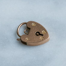 Load image into Gallery viewer, Vintage Medium W.J.S. Heart Padlock