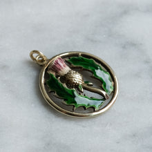 Load image into Gallery viewer, Vintage Cropp and Farr Enamel Thistle Charm