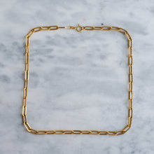 Load image into Gallery viewer, Vintage 15.5 inches Italian Paperclip Chain