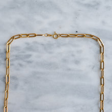 Load image into Gallery viewer, Vintage 15.5 inches Italian Paperclip Chain