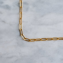 Load image into Gallery viewer, Vintage 15.5 inches Italian Paperclip Chain