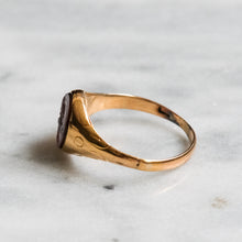 Load image into Gallery viewer, Victorian 15K Yellow Gold Carved Intaglio Agate Ship Signet Ring