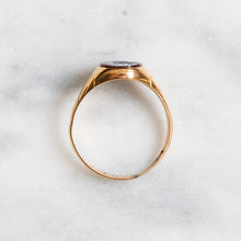 Load image into Gallery viewer, Victorian 15K Yellow Gold Carved Intaglio Agate Ship Signet Ring