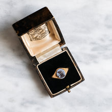 Load image into Gallery viewer, Victorian 15K Yellow Gold Carved Intaglio Agate Ship Signet Ring