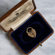 Load image into Gallery viewer, Vintage 9K Yellow Gold Small Heart Padlock Locket