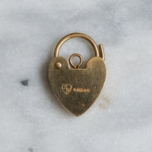Load image into Gallery viewer, Vintage 9K Yellow Gold Small Heart Padlock Locket