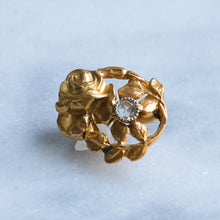 Load image into Gallery viewer, Antique French Rose Pendant with Rose-Cut Diamond