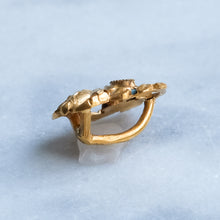 Load image into Gallery viewer, Antique French Rose Pendant with Rose-Cut Diamond