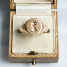 Load image into Gallery viewer, Vintage Griffin Intaglio Signet Ring